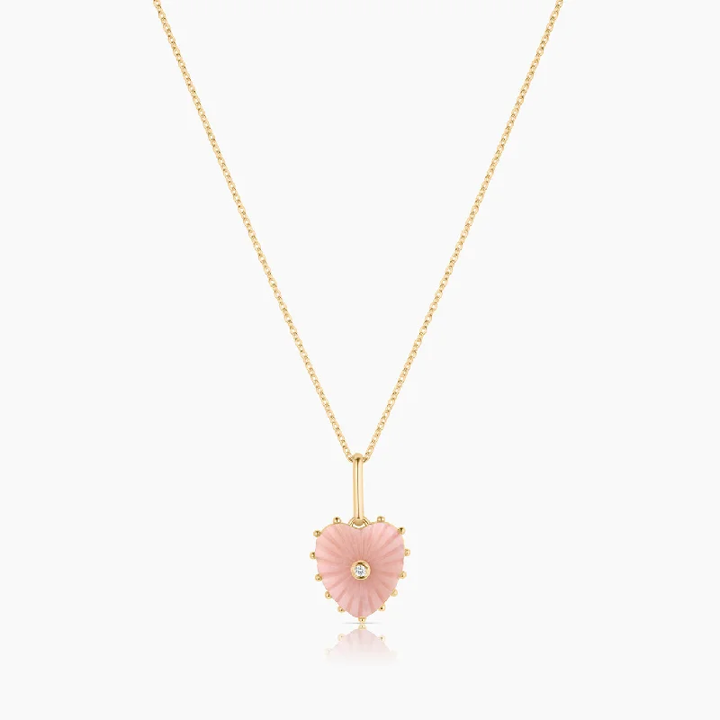 Women’s long necklaces-Isabel Pink Opal Necklace