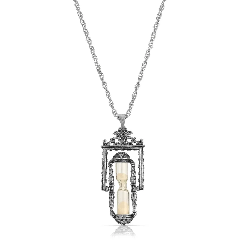 Women’s luxury necklaces-1928 Jewelry Hourglass Pendant Necklace 30"