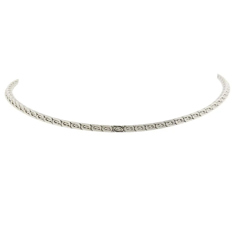 Women’s vintage diamond necklaces-1928 Jewelry Silver 2.15mm Box Chain Necklace 16"