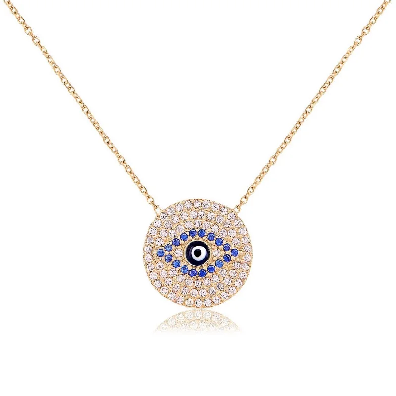 Women’s crystal pendant necklaces-Ojos Necklace