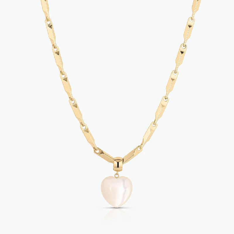 Women’s diamond chain necklaces-Gemma Mother Of Pearl Lumina Necklace