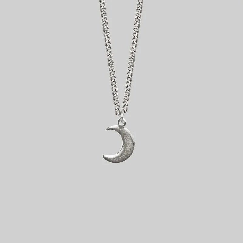 Women’s multi-strand necklaces-AYSU. Mini Moon Crescent Necklace