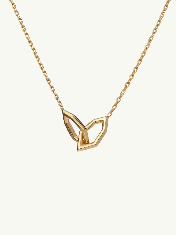 Women’s oval pendant necklaces-Amanti Chain Link Necklace In 18K Yellow Gold