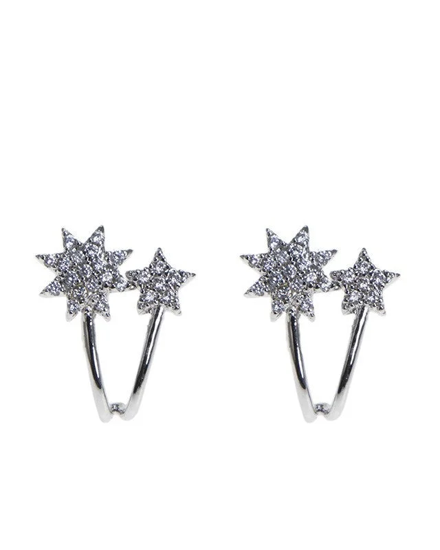 Women’s vintage earrings-Double Starburst Earrings