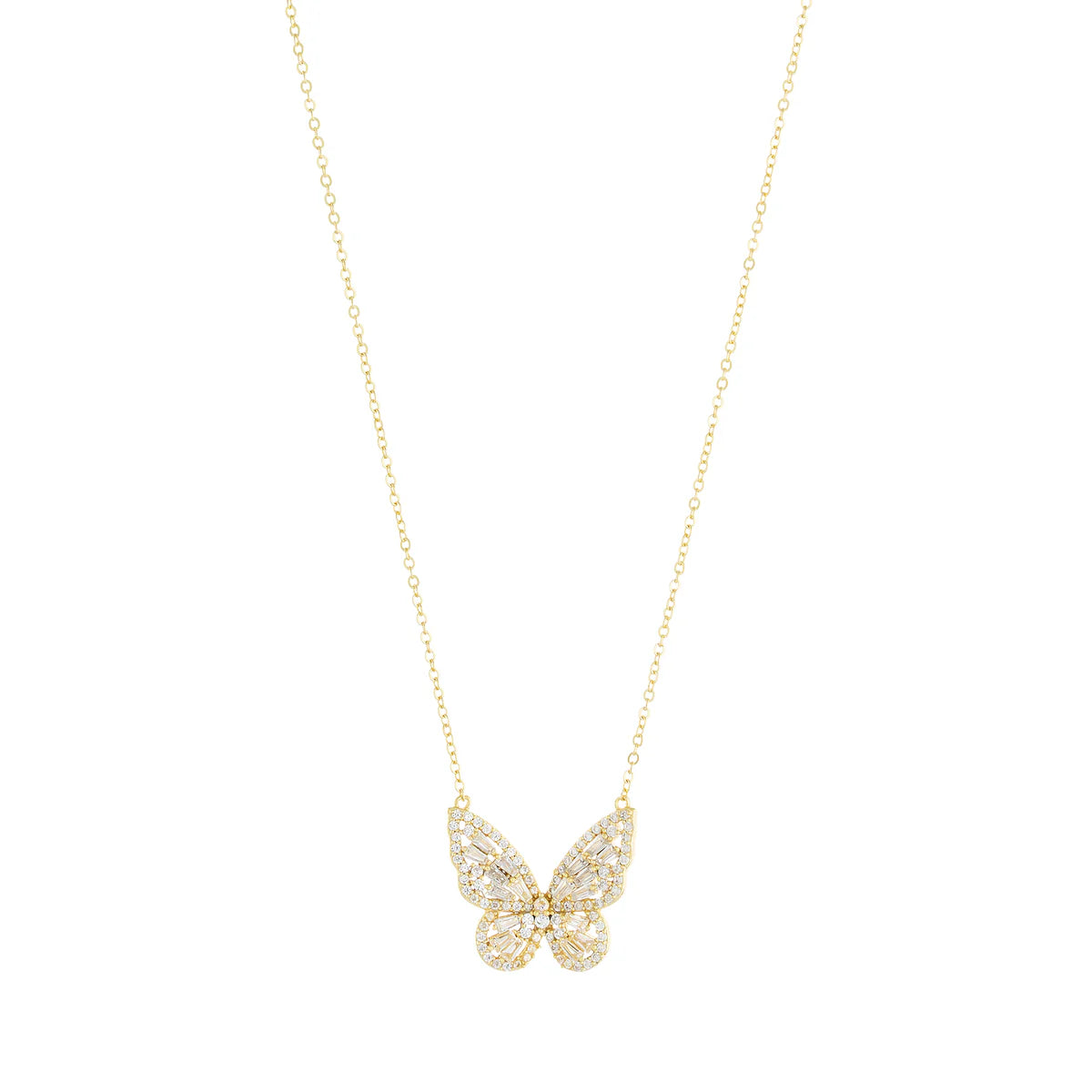 Women’s beaded necklaces-Butterfly Glam Necklace