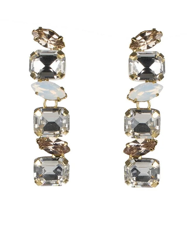 Women’s geometric earrings-Multi Shape Drop Ear