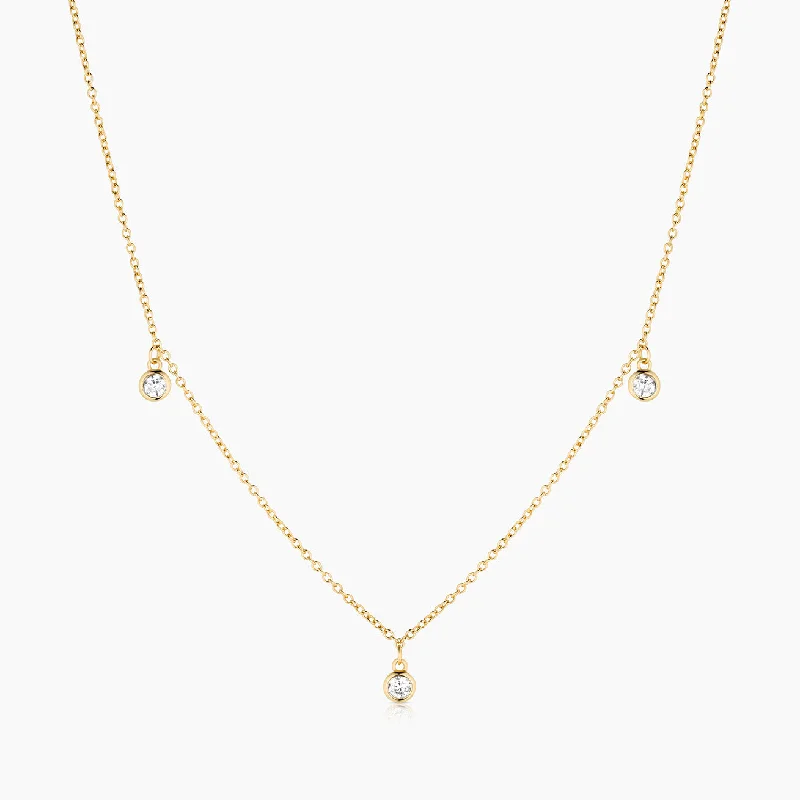 Women’s beach necklaces-14k Fine Tori Diamond Choker Necklace