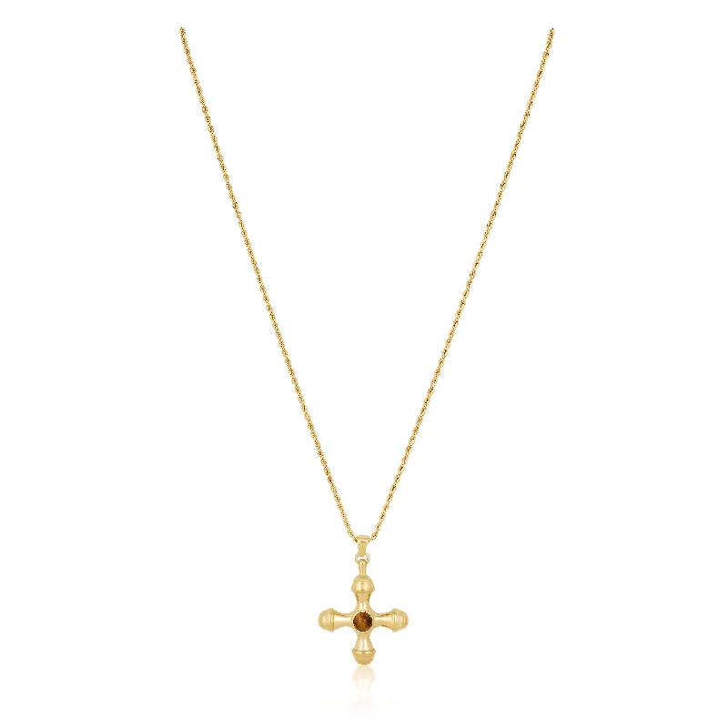 Women’s wedding day necklaces-Ophelia Cross Necklace