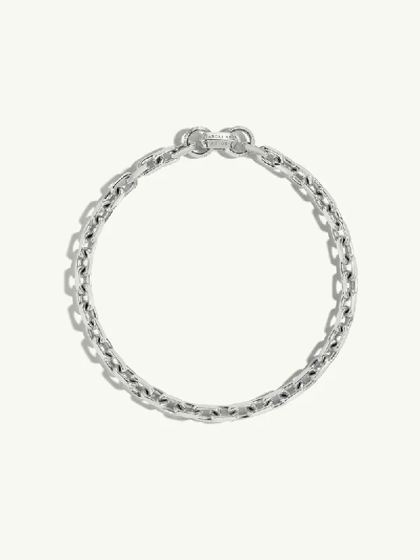 Women’s coin necklaces-Catena XL Diamond Cut Cable Chain Necklace in Sterling Silver