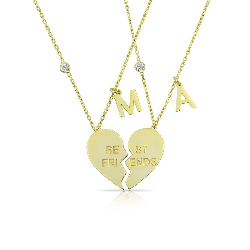 Women’s birthday necklaces-BFF Initial Personalized Neckace