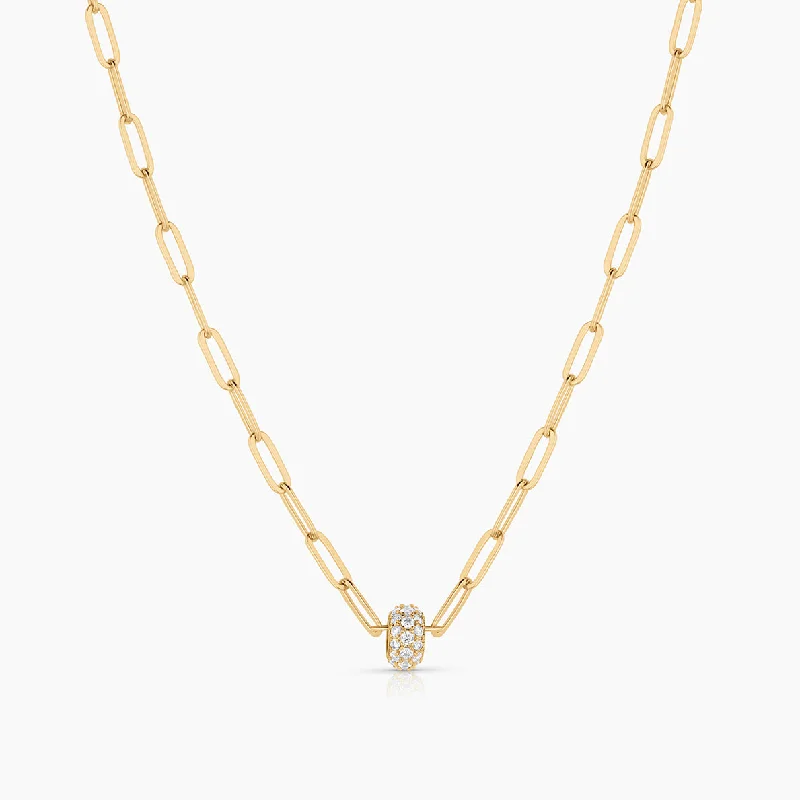 Women’s layered necklaces-Astra Pavé Necklace