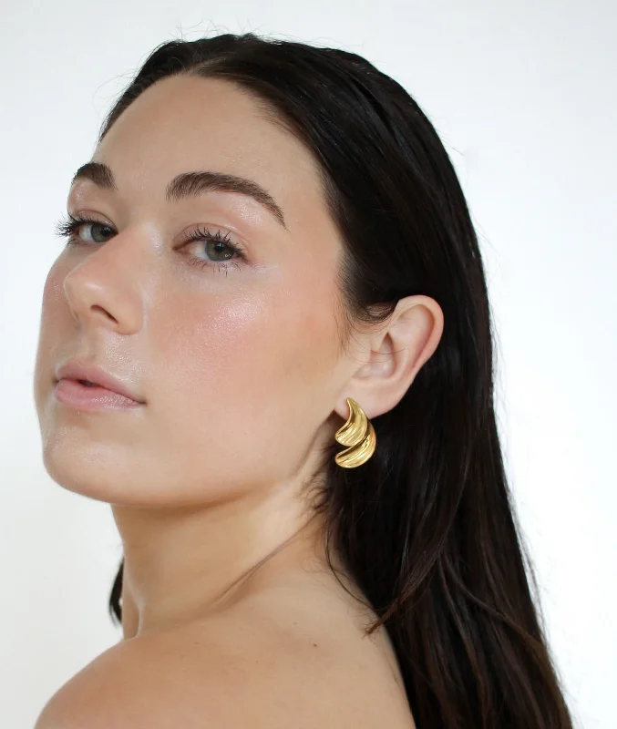 Women’s drop earrings-Lulu Double Smooth Stud Earrings