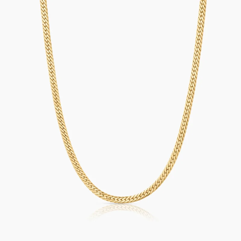 Women’s geometric necklaces-Dani Herringbone Necklace