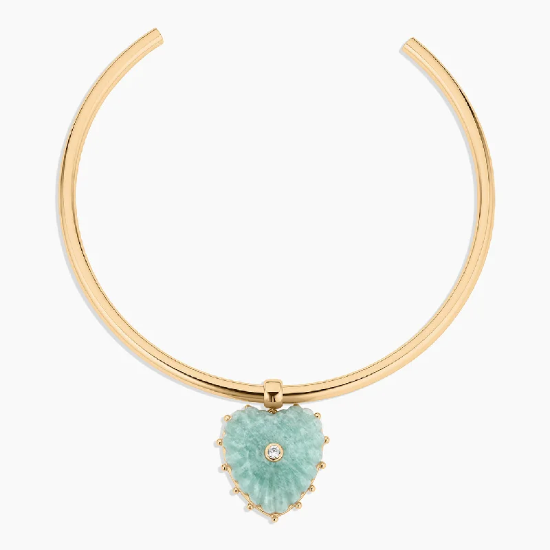 Women’s pearl necklaces-Malene Amazonite Choker Necklace