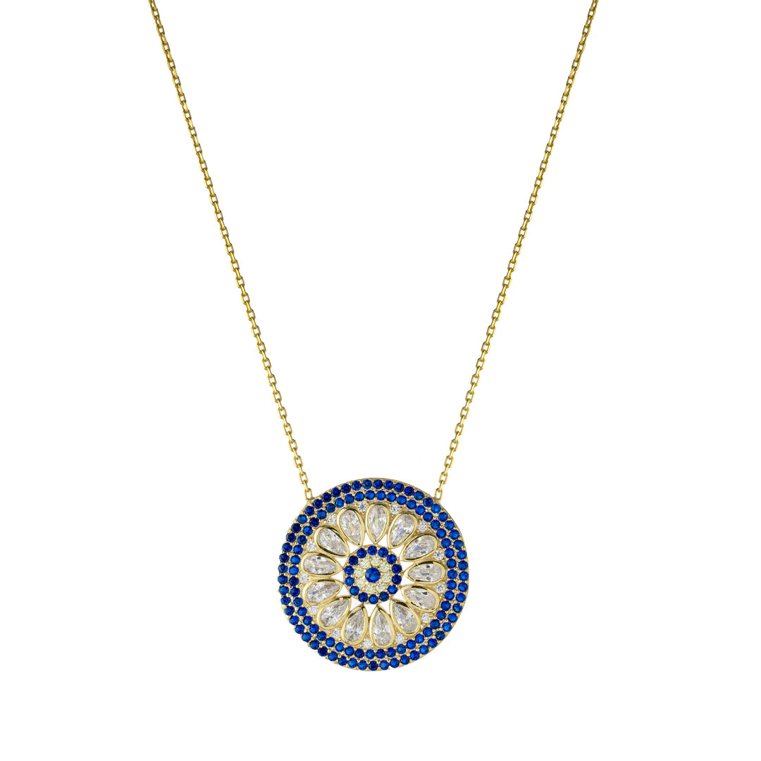 Women’s luxury necklaces-Fancy Evil Eye Necklace