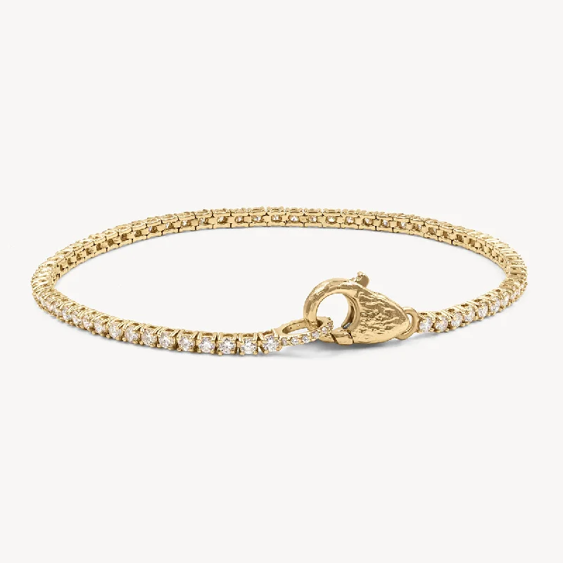 Women’s fancy bangles-Tennis Lock Bracelet