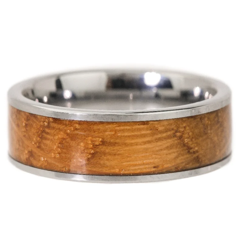 Women’s designer engagement rings-Malt Whiskey Barrel Band