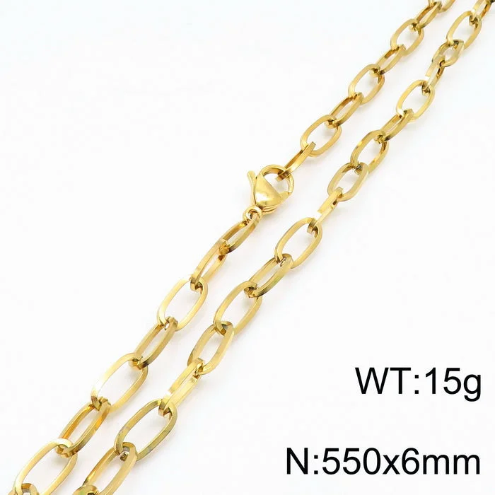 Gold 550 * 6mm = Necklace Kn197233-Z