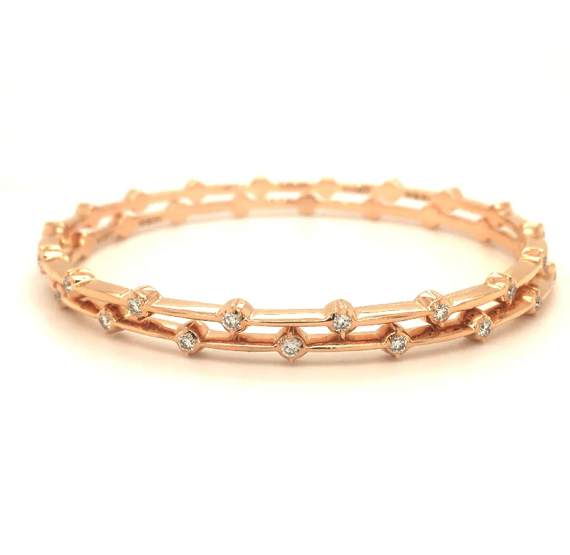 Women’s thin bangles-CHITRA CLOSE SETTING DIAMOND BANGLE