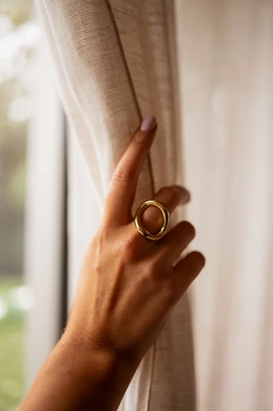 Women’s custom rings-Golden Yula Ring