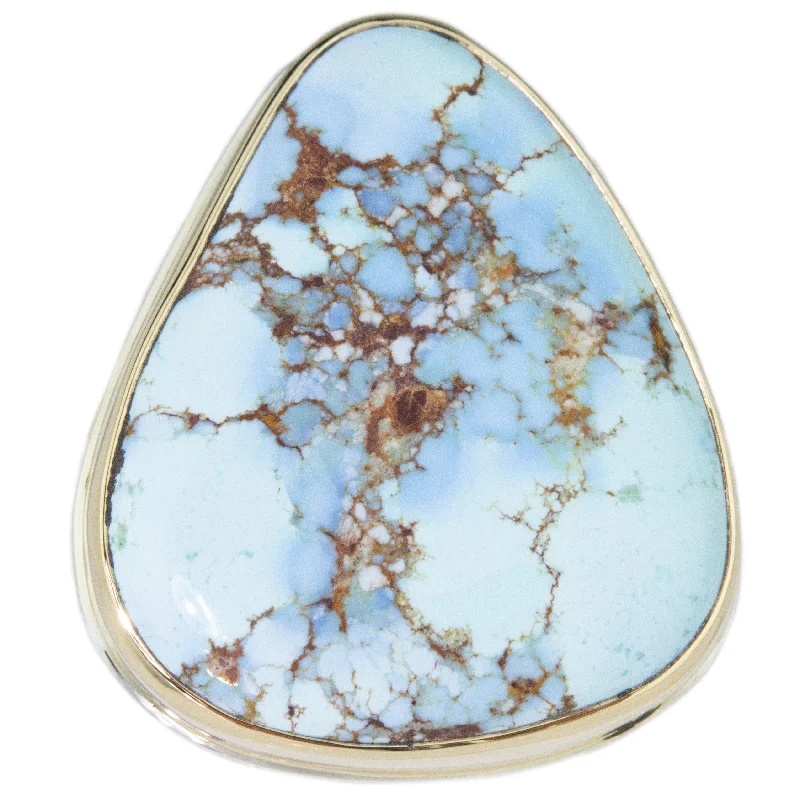 Women’s statement rings-Golden Hills Turquoise Ring