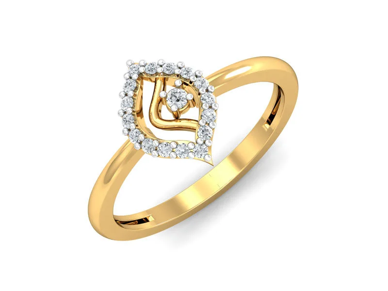 Women’s affordable engagement rings-Exquisite Petal Ring