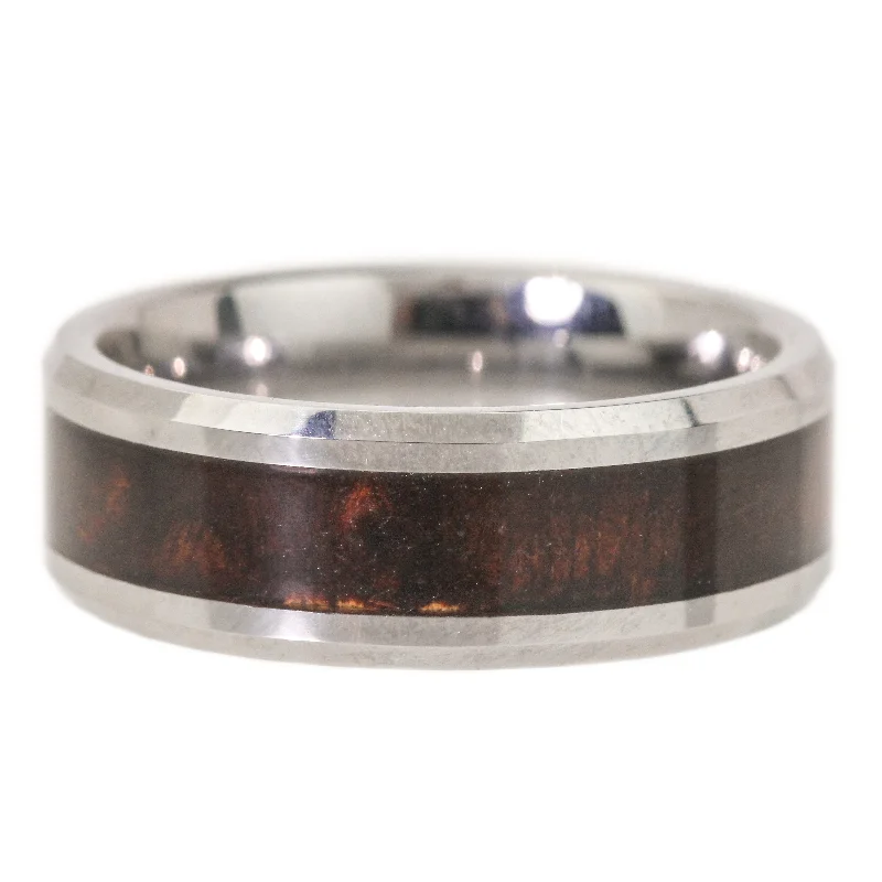 Women’s custom diamond rings-Auburn Redwood Band