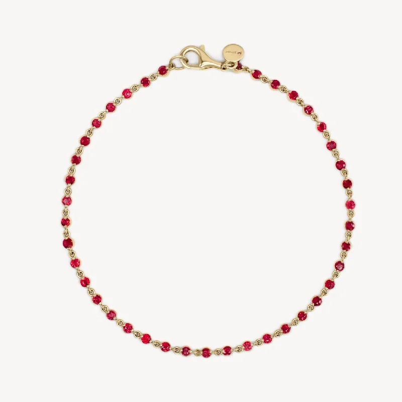 Women’s eco-friendly bracelets-Wrapped in Rubies Bracelet