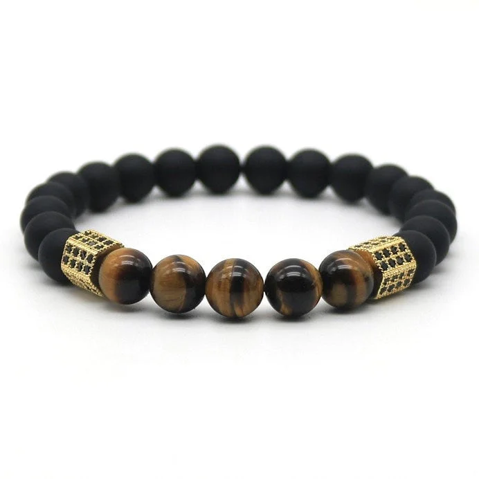 Women’s contemporary bracelets-Tiger Power Hexagon Bracelet