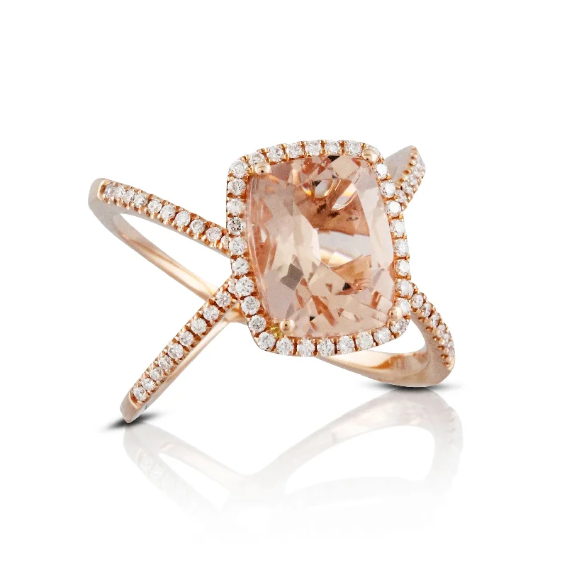 Elegant rings for women-Doves Rosé Collection AC265)