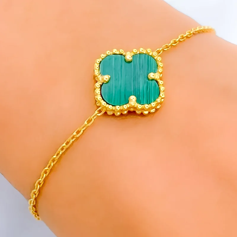 Women’s festive bracelets-Ethereal Charming 21k Gold Bracelet