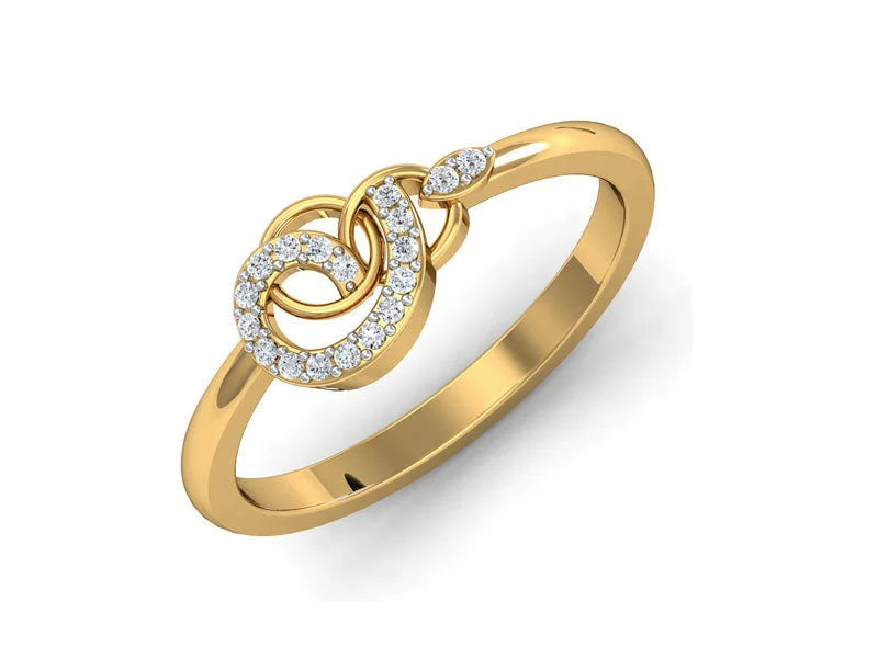 Women’s vintage engagement rings-Chic Loop Ring