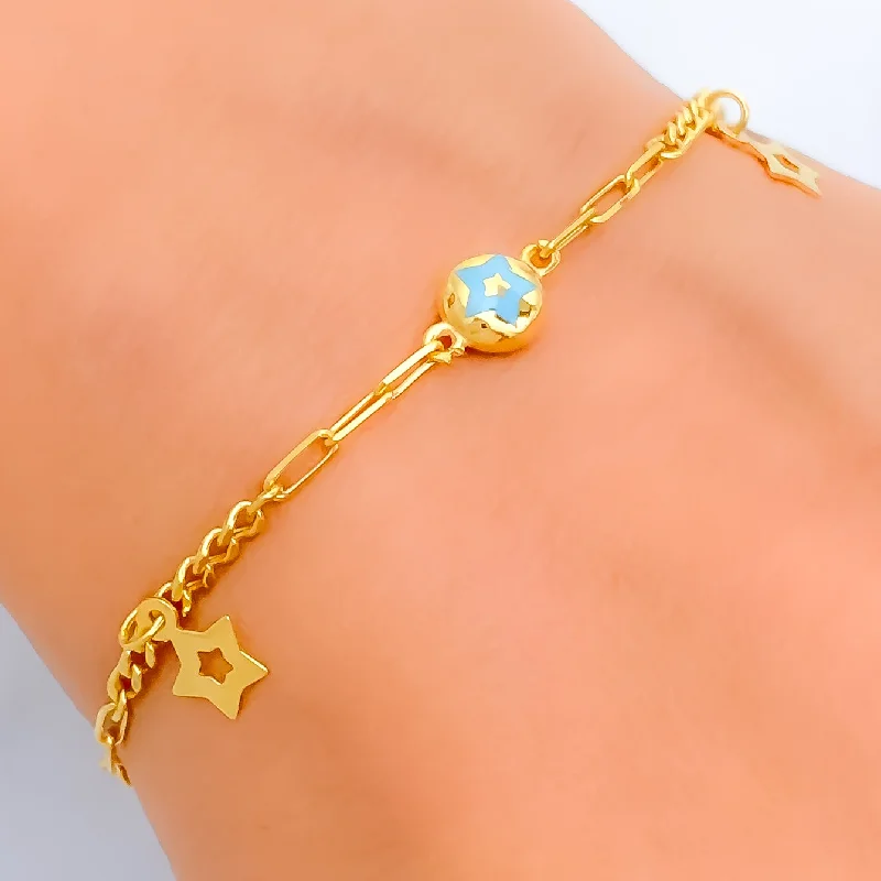 Women’s infinity bangles-Stunning Adorned 21k Gold Bracelet