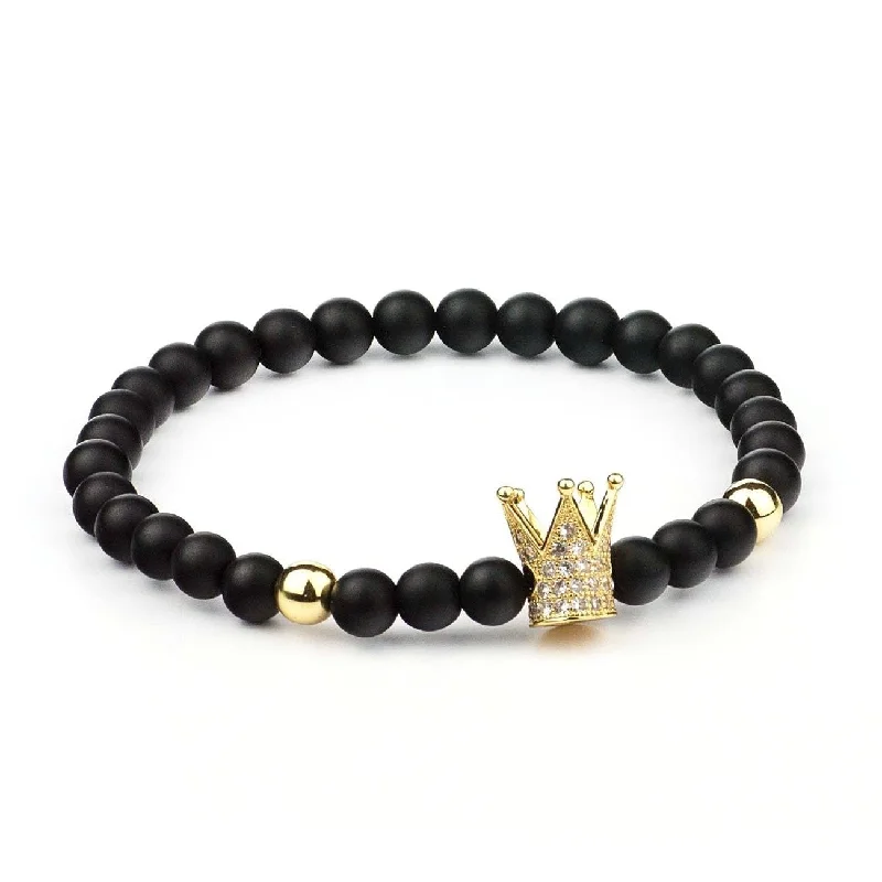 Women’s festive bracelets-Twin Ball Crown Bracelet