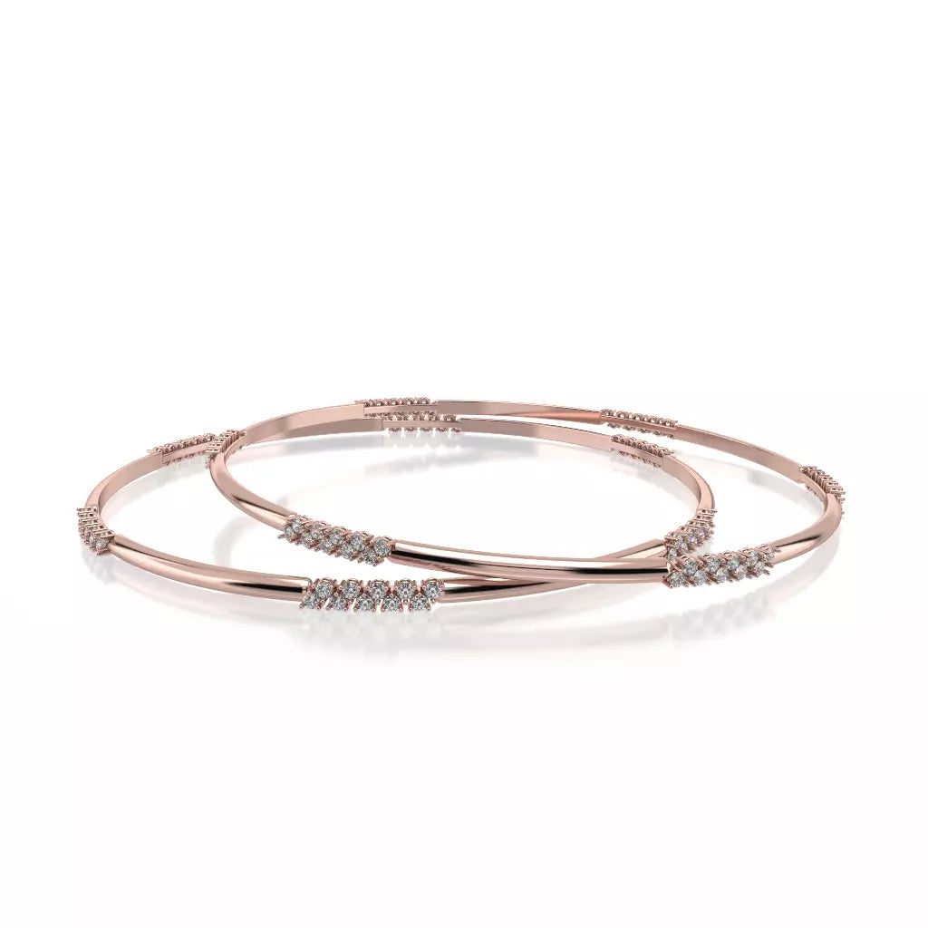 Women’s stackable bracelets-MEERA DIAMOND BANGLE