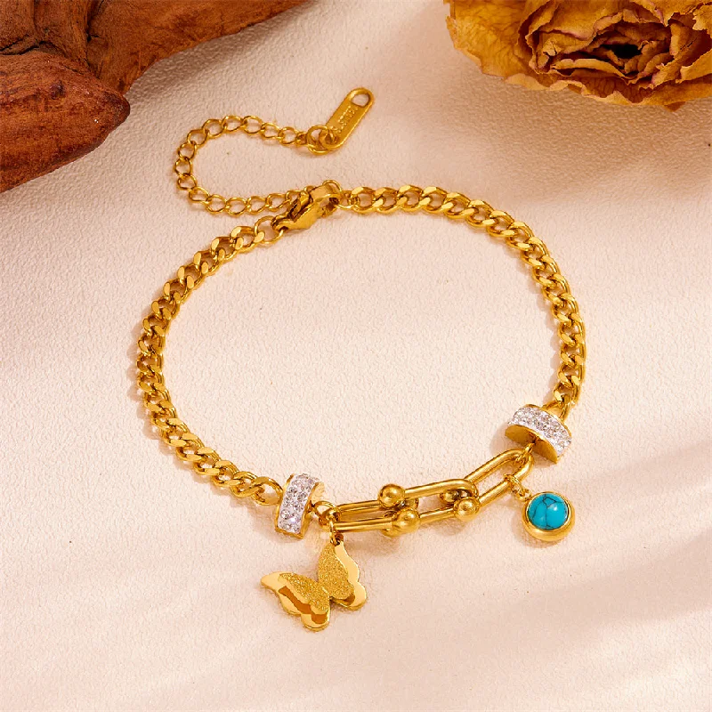 Gold Butterfly Bracelet