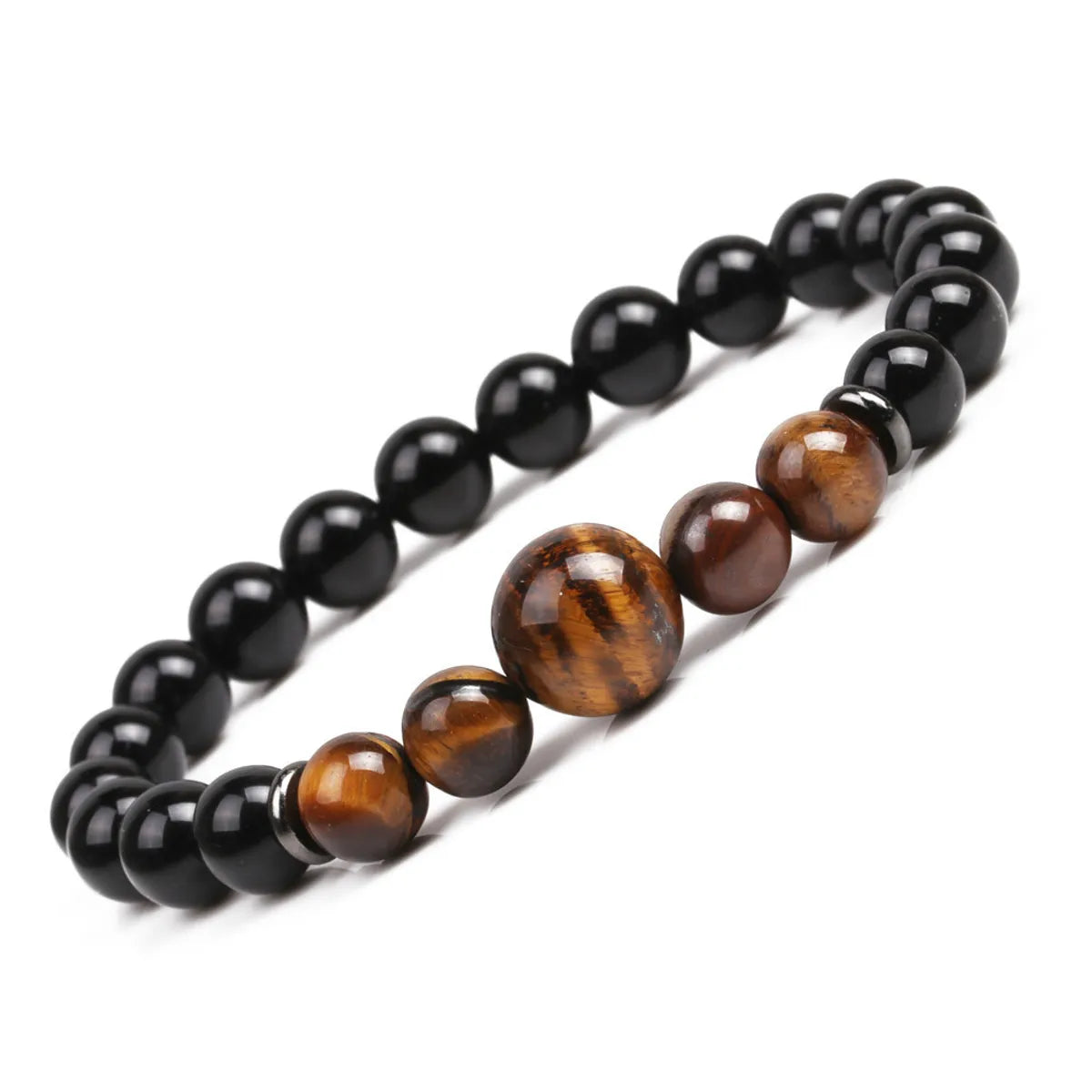 Women’s modern bracelets-Natural Stone Fashion Geometric Bracelet  (tiger Eye) Nhyl0147-tiger-eye