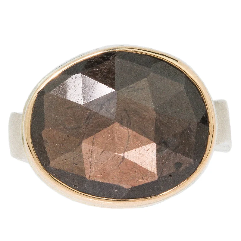 Women’s matching rings-Brown Sapphire Ring