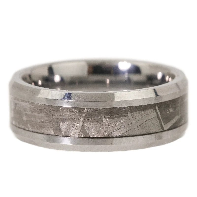 Women’s nature-inspired rings-Celestial Meteorite Band