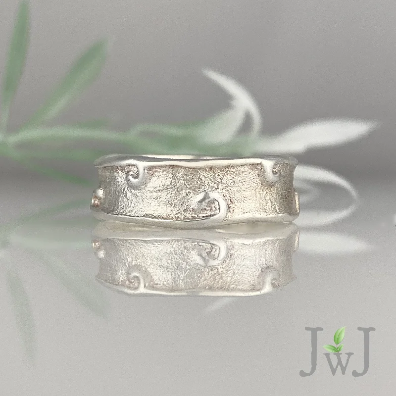 Women’s art nouveau rings-Breakers Wedding Band