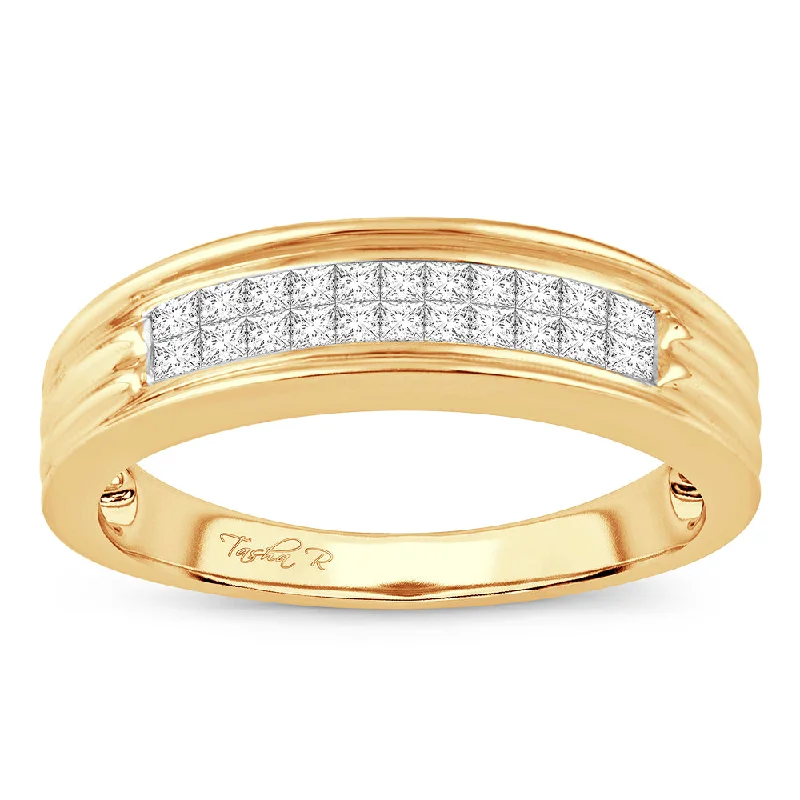 Women’s adjustable rings-14k 0.50ct Mens Band