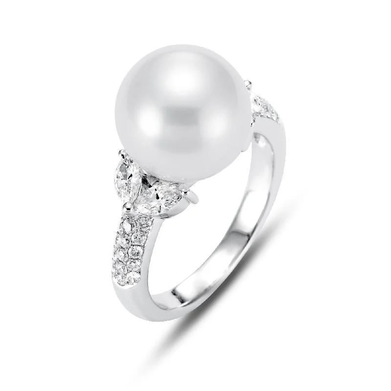 Women’s gold rings-Marry Me Pearl Ring