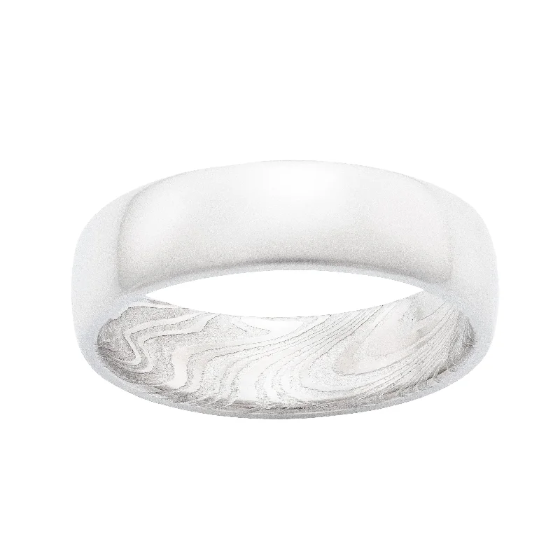 Women’s anniversary rings-Polished LMT Band