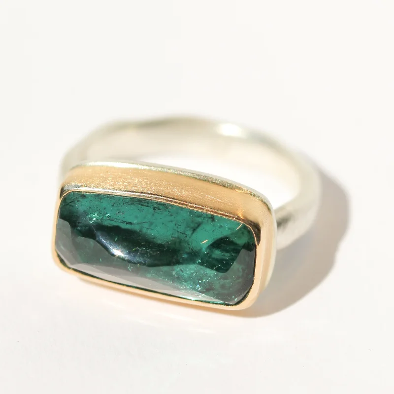 Women’s large statement rings-Indicolite Ring