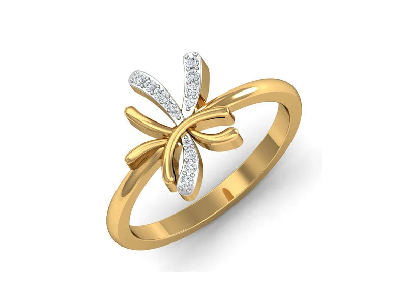 Women’s designer engagement rings-Mystical Criss Cross Ring