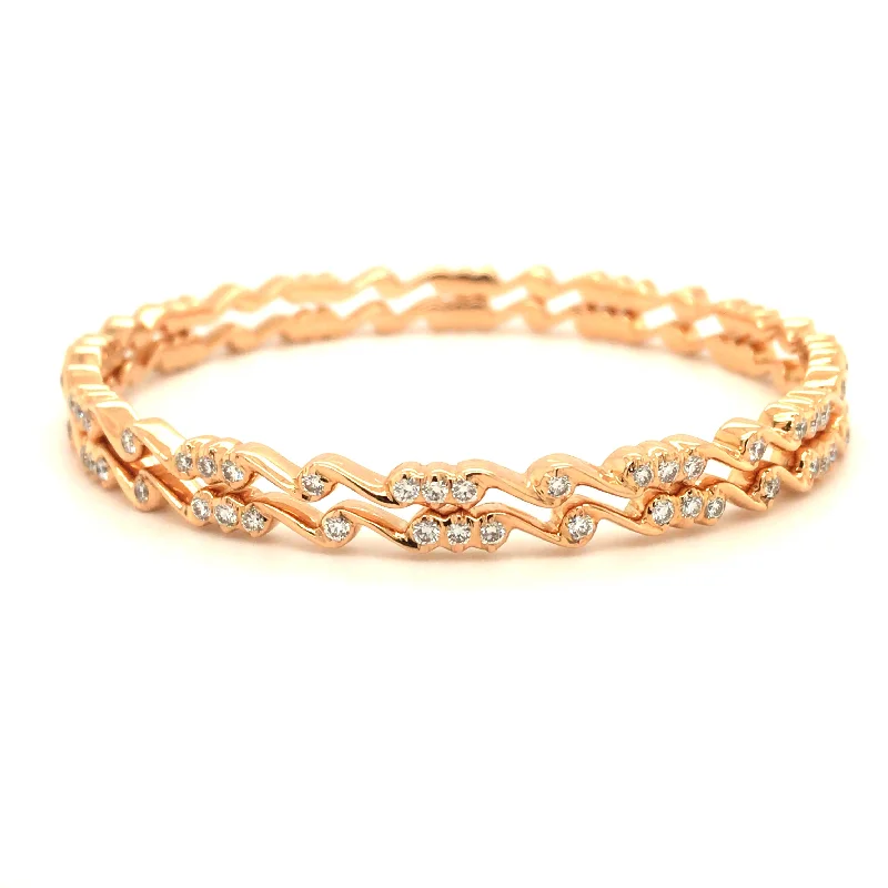 Women’s thick bangles-DIVYAM CLOSE SETTING DIAMOND BANGLE