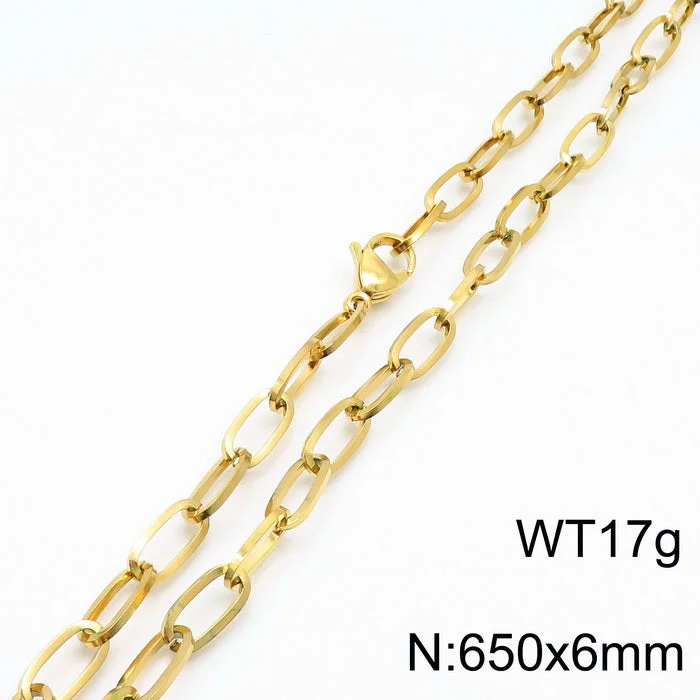 Gold 650 * 6mm = Necklace Kn197235-Z