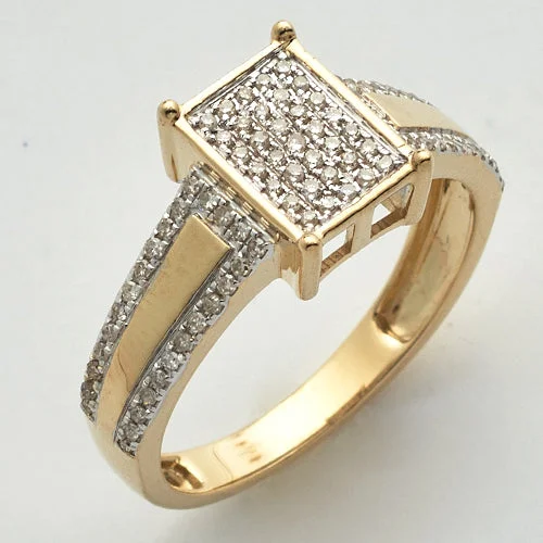 Women’s butterfly rings-10Y 0.30 CTW MICRO PAVE LADIES RING