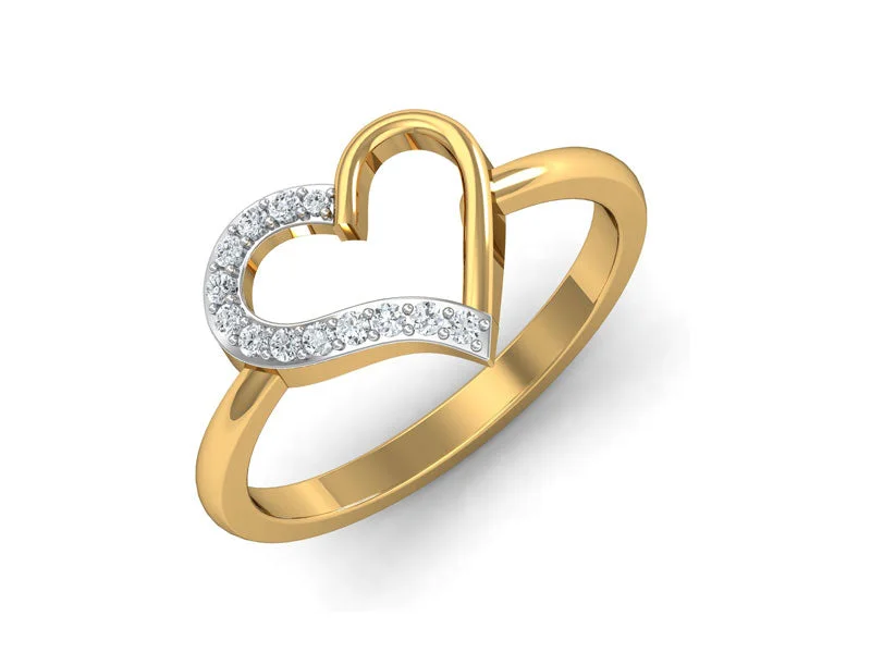 Women’s matching rings-Charming Hearty Ring