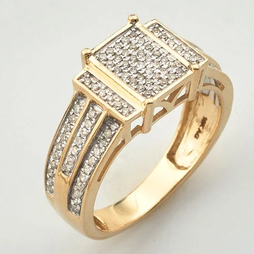 Women’s contemporary rings-10Y 0.35 CTW MICRO PAVE LADIES RING